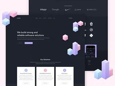 Software Agency - Landing Page agency dayilyui interface landingpage software ui user ux