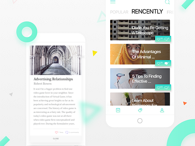 news card design experience identity interface news ui usability user ux