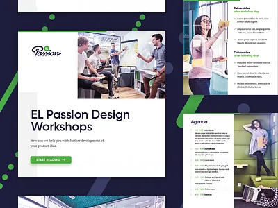 EL Passion Design Workshops presentation design pdf photo presentation print user expirience ux workshop