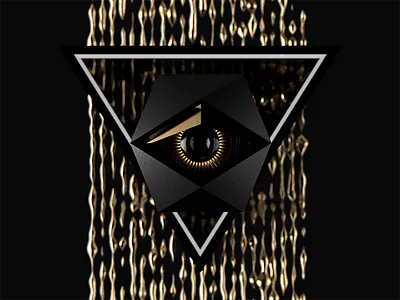 Goldinati Drip 3d black gold illuminati