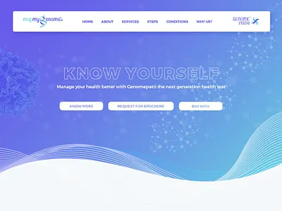 Medical Landing Page - First Fold bootstrap dna dribbble health landing page medical web design website