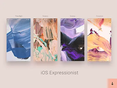 iOS Expressionist art branding concept cover ios pattern texture ui wallpaper