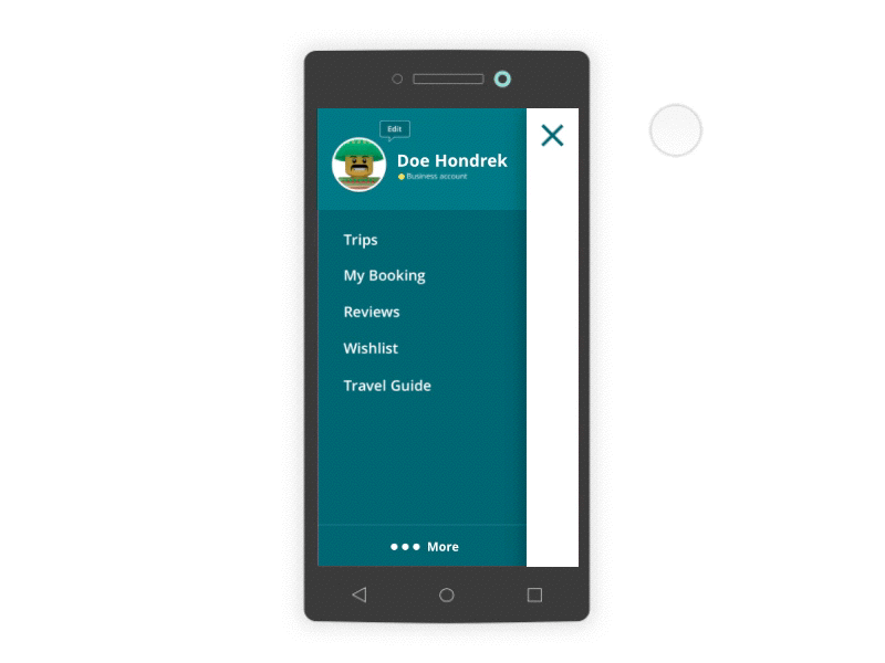 Sidebarnav Animation clean drawer navigation principle sidebar ui