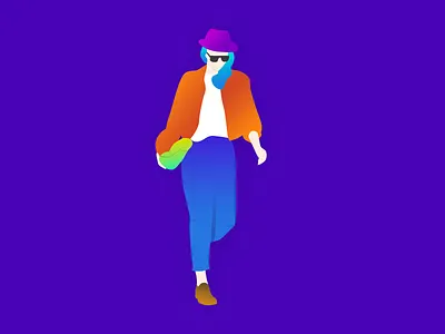 渐变插图-3 4 blue gradient illustrator ps 插图 渐变