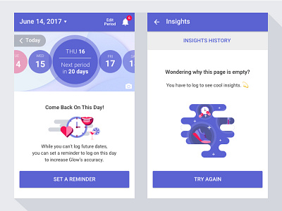 Empty Status for Glow Android android empty status glow log ui