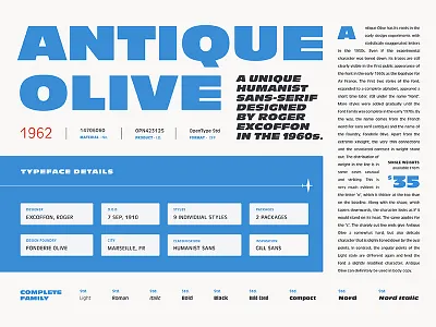 Fonts.com Antique Olive antique olive fonts fonts.com sans specimen type