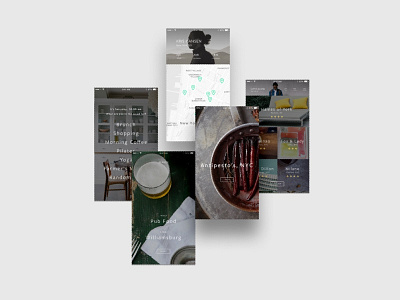 City Guides App app clean guides ios layouts maps minimal photography type typography