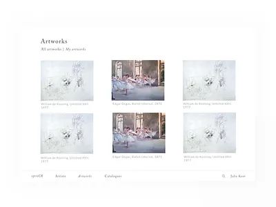 artworks art clean minimal ui