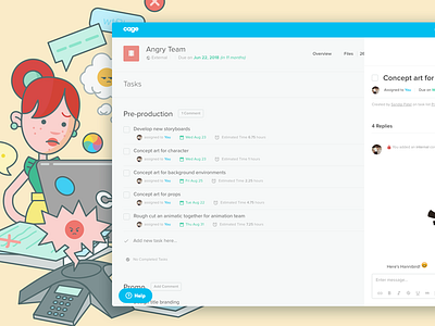 Tasks cage collaboration communicate conversations product projects task management tasks todos