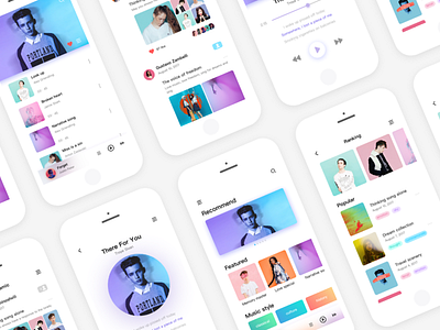 Music application color image music，white
