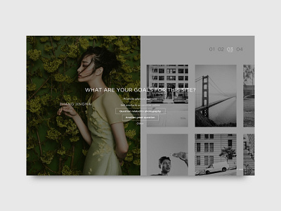 Onboarding Slide / 03 clean minimal onboarding photography walkthrough website