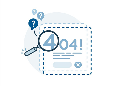 404 Not Found 404 community design error guide help illustration looking glass missing oops ui ux web