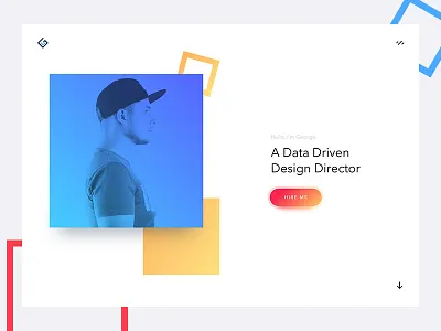 Designer's Portfolio Website blog clean designer dribbble hire portfolio ui ux website