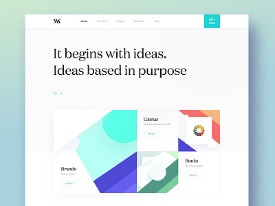 Agency Landing Page Design Exploration agency creative homepage icons illustration landing page web website
