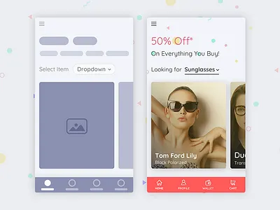 Freebie - Product Home Screen android ecommerce freebie ios material ui minimal sketchapp ui user experience user interface ux