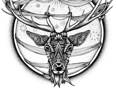 FAWN / Hand drawing animal art drawing graphic design hand drawing handmade illustration ink nature
