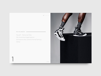 Onboarding Slide / 02 clean minimal onboarding photography walkthrough website