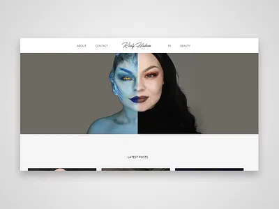 Blog beauty blog makeup sfx ui ux