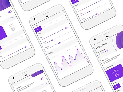 Daily UI - 007 - Settings audio daily ui graph settings slider