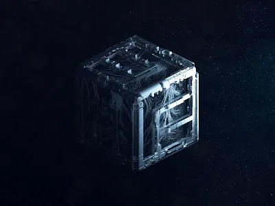 3D Logo Unify Production 3d 3dlogo blue brand cinema4d icon logo sci fi symbol