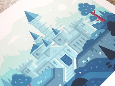 Castle of Time (Print) castle hyrule hyrule castle illustration landscape ocarina of time prints zelda