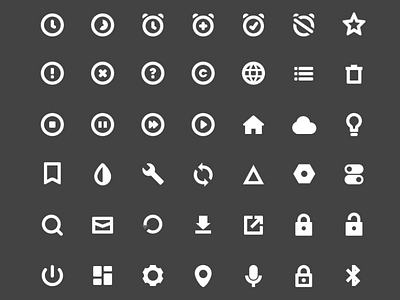 3pt icon set 3pt icon set