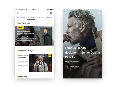 Designers recommend clothing community e commerce ios10 read ui ux