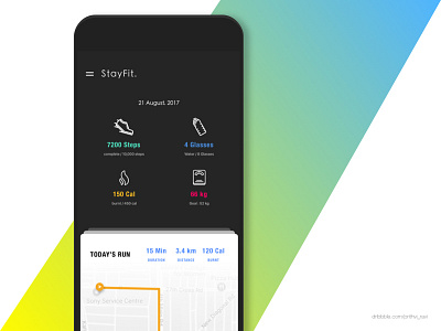 StayFit Activity Tracker activity tracker android fit fitness health ios user interface web