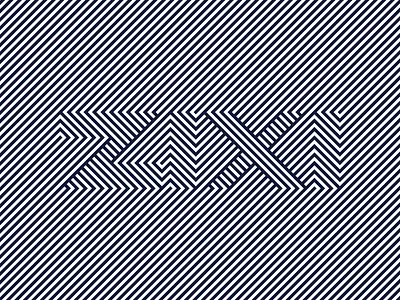 ZIXI abstract black illustration line line art lines logo personal typography white