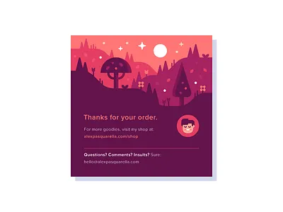 Promo Card forest illustration landscape promo promo card