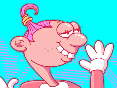 Bailey cartoon character illustration