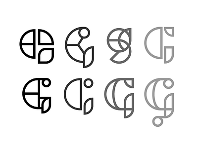 G. O'Metric abstract branding design g geometric letter logo monogram personal research shape type typography