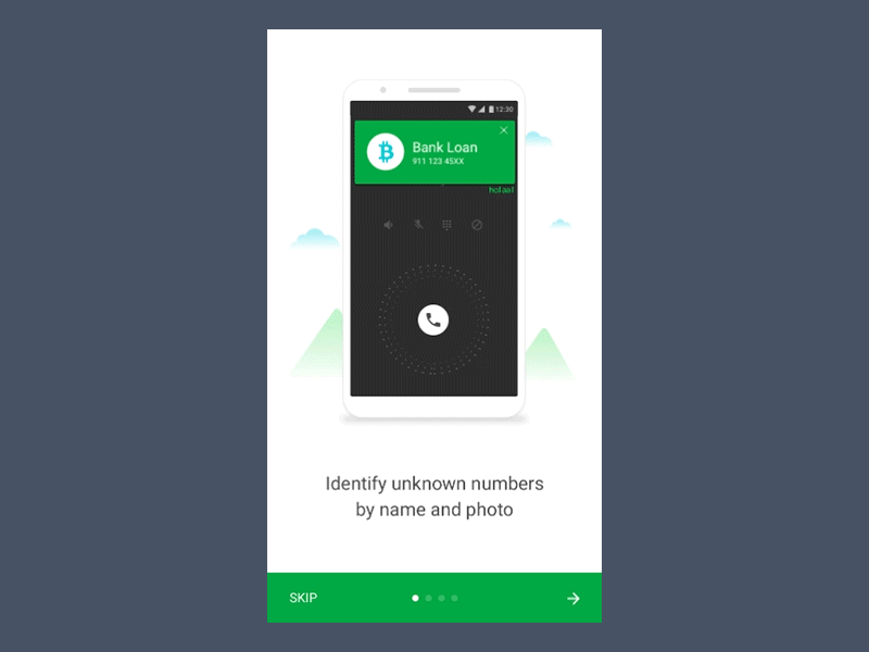 Holaa! Guided Tour animation caller id guided tour sketch