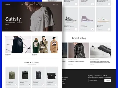 Freshes. — Webshop ecommerce footer header images landingpage layout simple slider typography webshop website