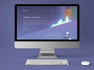 Data Science Website boat cargo chart container data data science graph iceberg ship webdesign