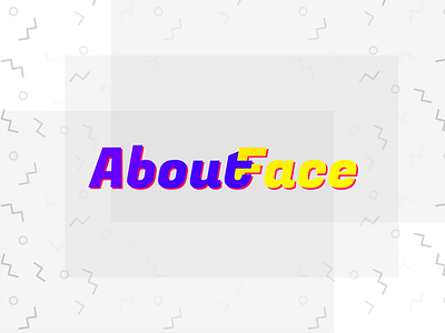 Logo Practice #12: AboutFace brand branding logo logotype practice simplistic