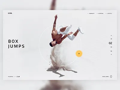 Fitness Website color fitness gym workout landing ui uidesign ux web website