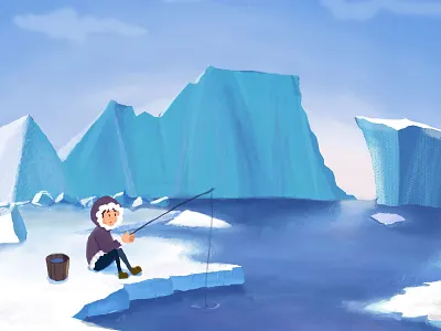 Glacier trip glacier illustration
