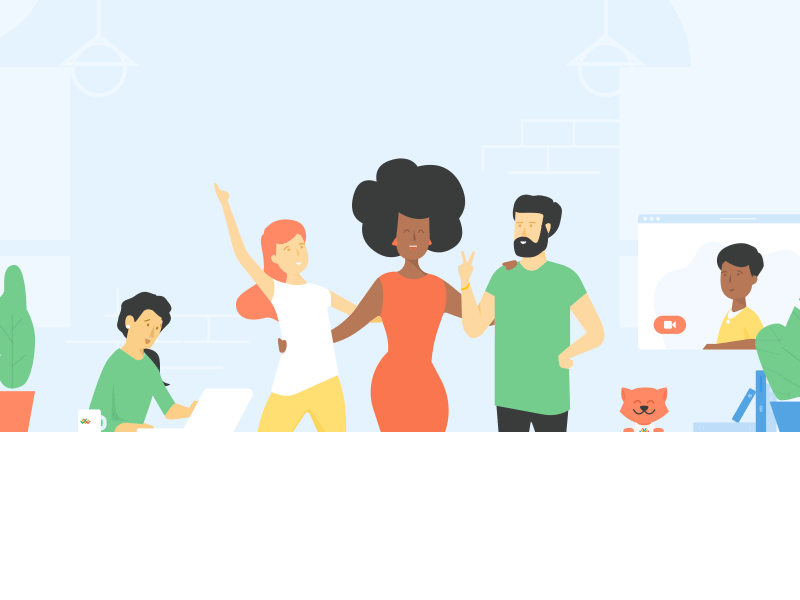 ✏️ New Illustration Style for Lattice ✨ happiness hero illustration landing page people