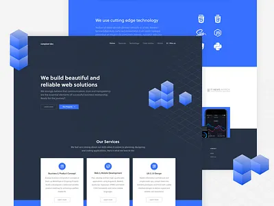 Software Agency - Landing Page - Alternative agency interface landingpage software ui user ux webdesign website
