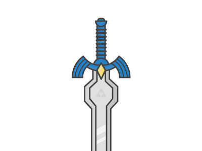 Day 79 - Legendary challenge daily icon legend legendary sword triforce vector weapon zelda