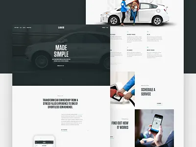 Throwback Home app design hero home landing layout parallax type ui valet web