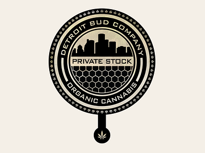 Detroit Bud Company badge branding design illustration logo packaging vector