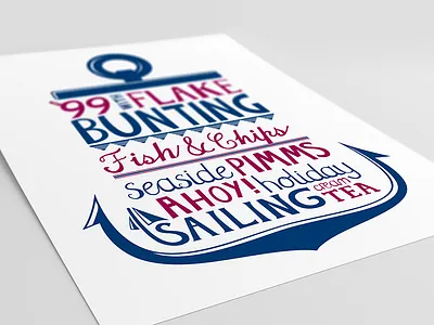 Seaside Wedding Invitation flyer invitation invite lettering seaside typography