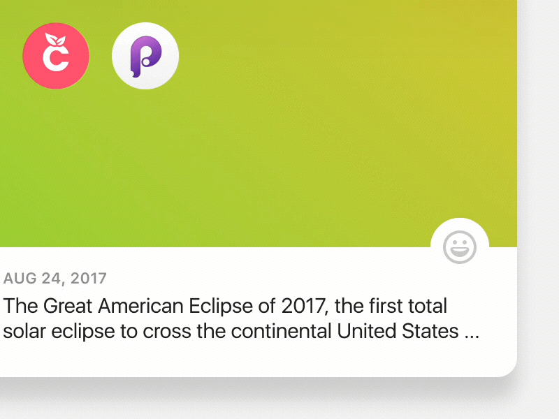 iMessage-style reaction component freebie