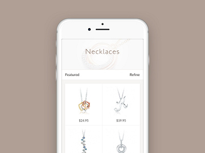 MYJS Mobile Site jewellery mobile myjs product