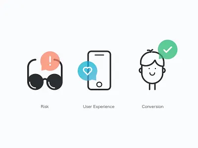 Illustrations bubble face glasses icons illustration line phone web webdesign