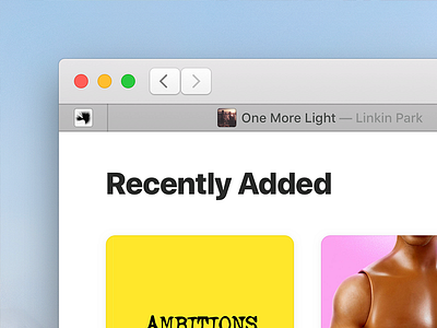 Music for macOS (Concept) app concept high sierra itunes mac macos music
