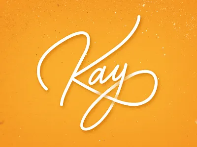 Kay script summer type typography wip