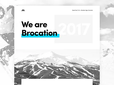 We are Brocation minimalist mountains wordpress